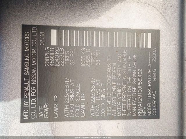 2018 NISSAN ROGUE KNMAT2MT0JP561402 Photo 8