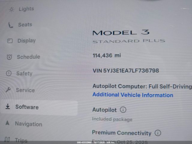 2020 TESLA MODEL 3 5YJ3E1EA7LF736798 Photo 6