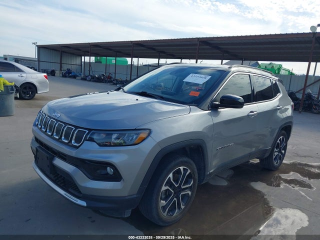 2022 Jeep Compass Limited 4x4 მანქანა იყიდება აუქციონზე, vin: 3C4NJDCB1NT210348, აუქციონის ნომერი: 43333038
