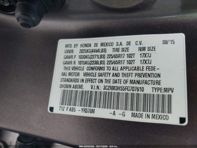 2015 HONDA CR-V 3CZRM3H55FG707610 Photo 8