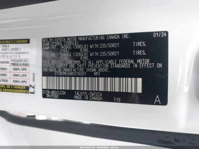 2024 LEXUS RX 500H 2T2BCMEA9RC016091 Photo 8