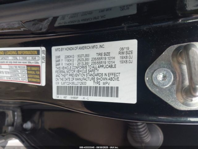 2020 ACURA RDX 5J8TC2H36LL012933 Photo 8