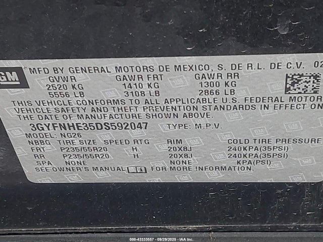 2013 CADILLAC SRX 3GYFNHE35DS592047 Photo 8