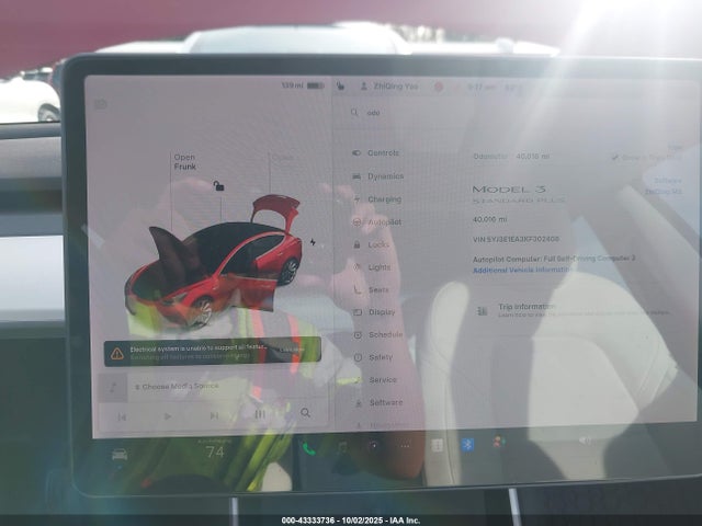 2019 Tesla Model 3 Long Range/mid Range/standard Range/standard Range Plus მანქანა იყიდება აუქციონზე, vin: 5YJ3E1EA3KF302408, აუქციონის ნომერი: 43333736
