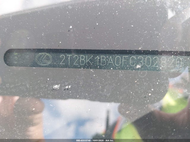Lexus 2gr-fe 2015 2T2BK1BA0FC302820 Image 9