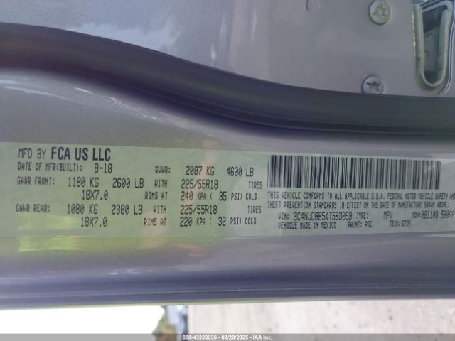 2019 JEEP COMPASS 3C4NJDBB5KT593059 Photo 8