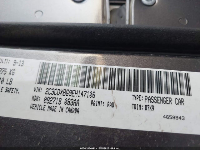 Dodge 2014 2014 2C3CDXBG9EH147106 Image 9