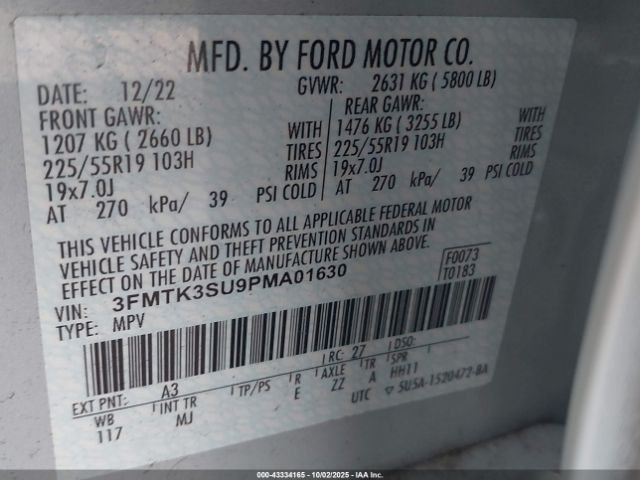 2023 FORD MUSTANG MACH-E 3FMTK3SU9PMA01630 Photo 8