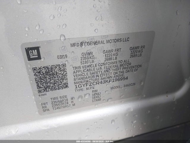 2019 CADILLAC XT4 1GYFZCR43KF196954 Photo 8