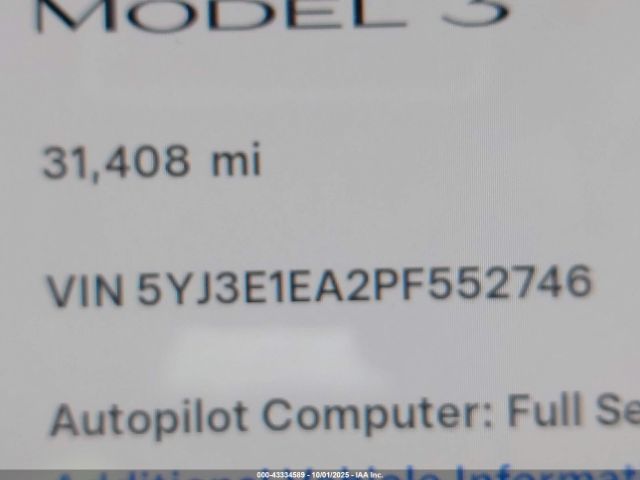 2023 TESLA MODEL 3 5YJ3E1EA2PF552746 Photo 8
