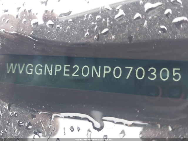 WVGGNPE20NP070305 Volkswagen 2022