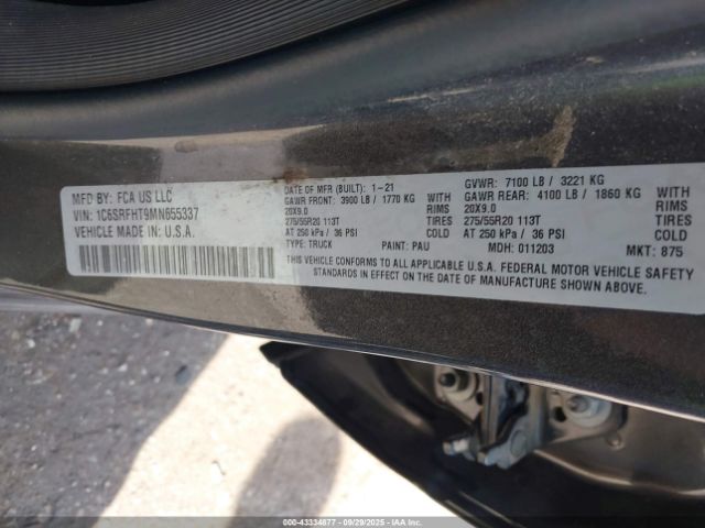 2021 RAM 1500 1C6SRFHT9MN655337 Photo 8