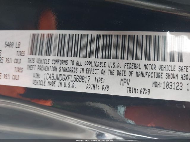 2015 JEEP WRANGLER UNLIMITED 1C4BJWDGXFL569817 Photo 8