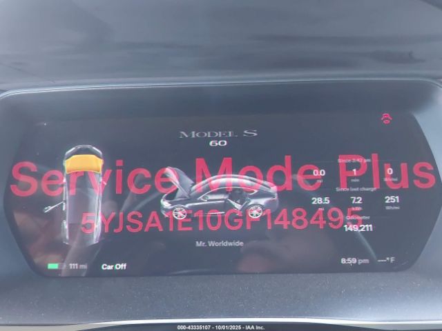 2016 TESLA MODEL S 5YJSA1E10GF148495 Photo 6