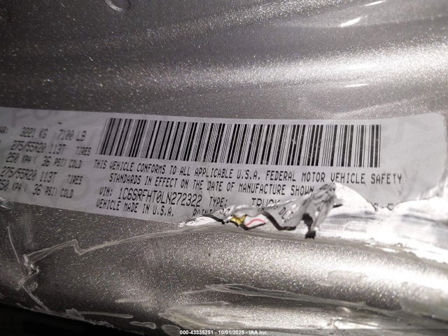 1C6SRFHT0LN272322 RAM 1500