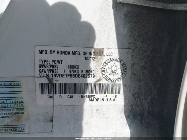 2013 ACURA ILX 19VDE1F55DE402579 Photo 8