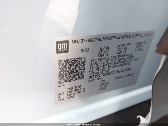 2025 CADILLAC OPTIQ 3GYK3GMR7SS247216 Photo 8