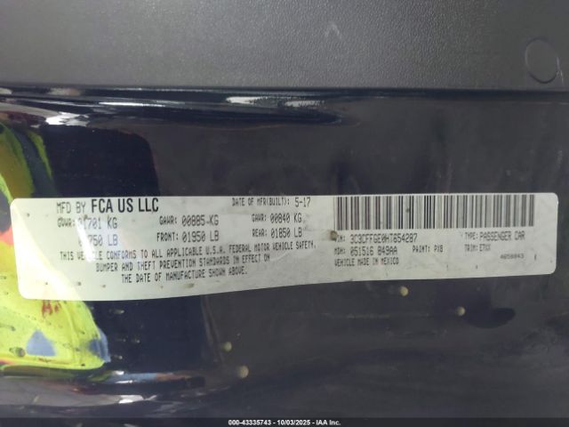 2017 FIAT 500E 3C3CFFGE0HT654287 Photo 8