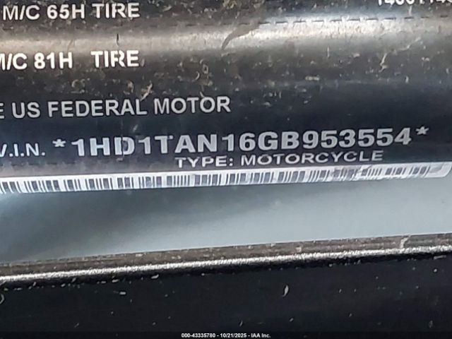 2016 HARLEY-DAVIDSON FLTRUSE 1HD1TAN16GB953554 Photo 9