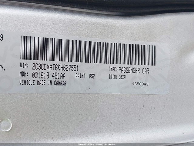 Dodge Charger 2019 2C3CDXAT6KH627551 Image 9
