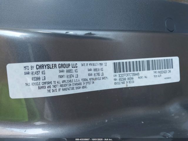 2012 FIAT 500 3C3CFFCR7CT358409 Photo 8