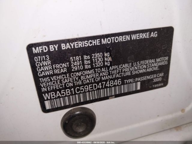 2014 BMW 535I WBA5B1C59ED474846 Photo 8