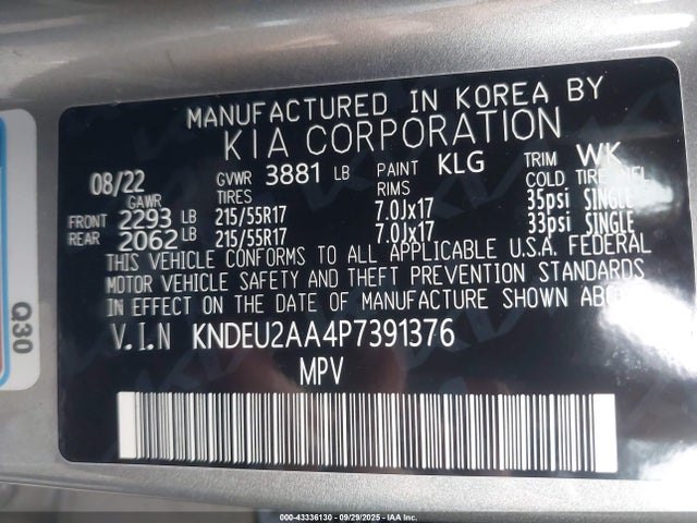 KIA nu 2023 KNDEU2AA4P7391376 Image 9
