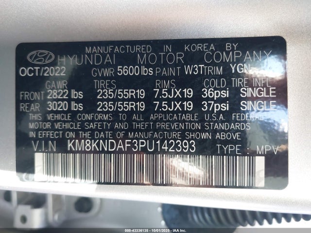Hyundai 2023 2023 KM8KNDAF3PU142393 Image 9