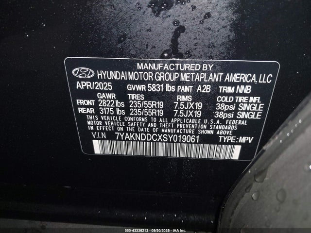 Hyundai Ioniq 5 Sel 2025 7YAKNDDCXSY019061 Image 9