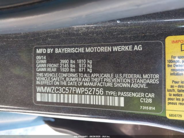 2015 MINI COUNTRYMAN WMWZC3C57FWP52756 Photo 8