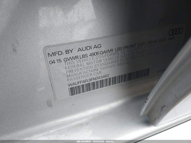 2015 AUDI A4 WAUFFAFL8FN043462 Photo 8