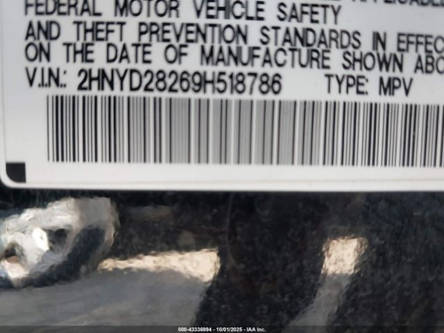 2009 ACURA MDX 2HNYD28269H518786 Photo 8