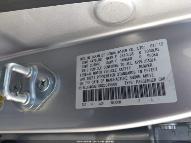 2012 ACURA TSX JH4CU2F80CC015500 Photo 8