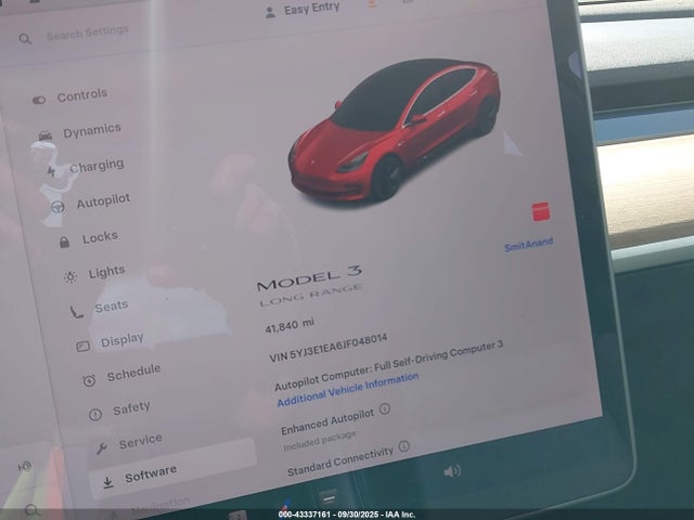 5YJ3E1EA6JF048014 Tesla MODEL 3