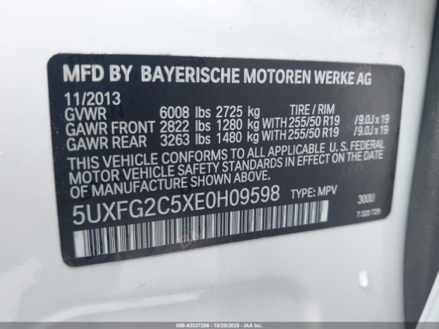 2014 BMW X6 5UXFG2C5XE0H09598 Photo 8
