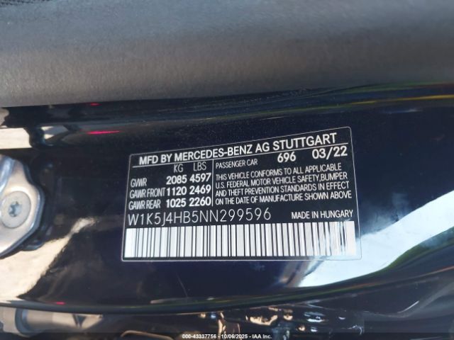 2022 MERCEDES-BENZ CLA 250 COUPE W1K5J4HB5NN299596 Photo 8