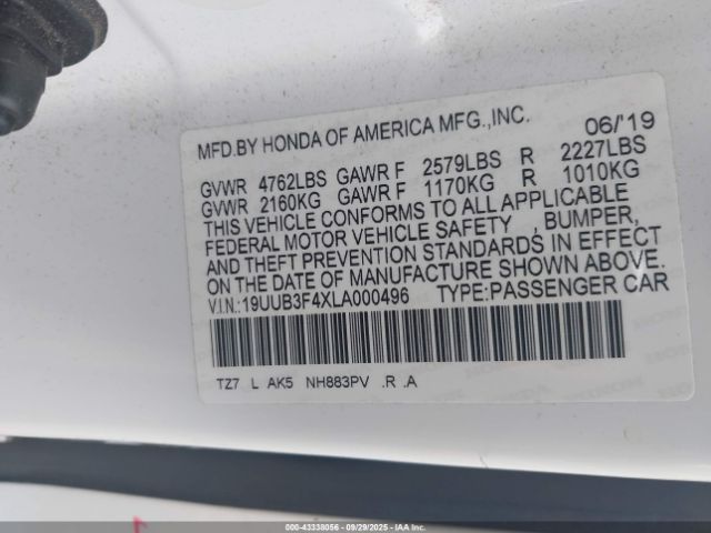 2020 ACURA TLX 19UUB3F4XLA000496 Photo 8