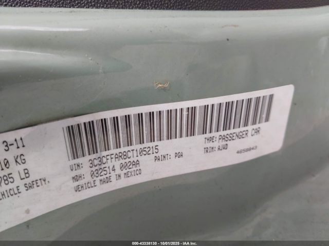 2012 FIAT 500 3C3CFFAR8CT105215 Photo 8