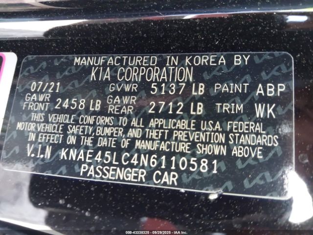 2022 KIA STINGER KNAE45LC4N6110581 Photo 8