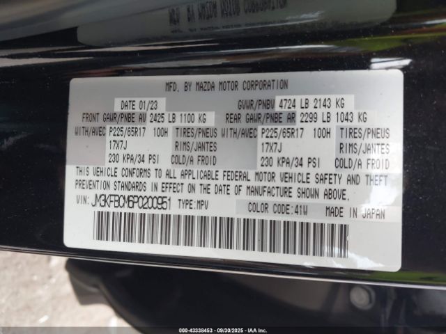 2023 MAZDA CX-5 JM3KFBCM6P0200951 Photo 8