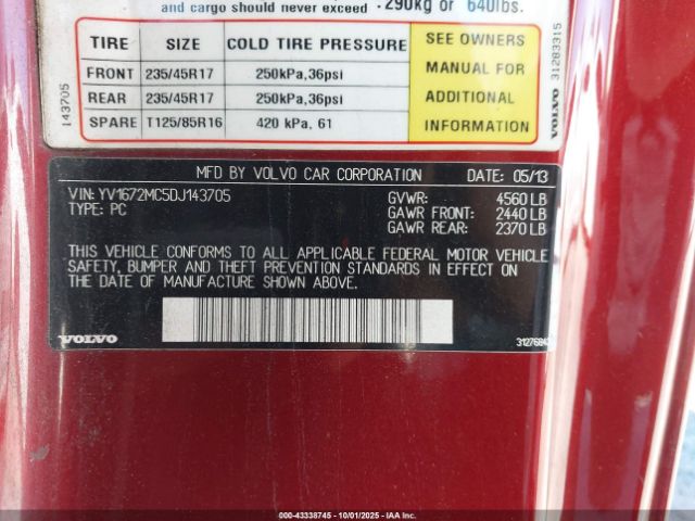 2013 VOLVO C70 YV1672MC5DJ143705 Photo 8