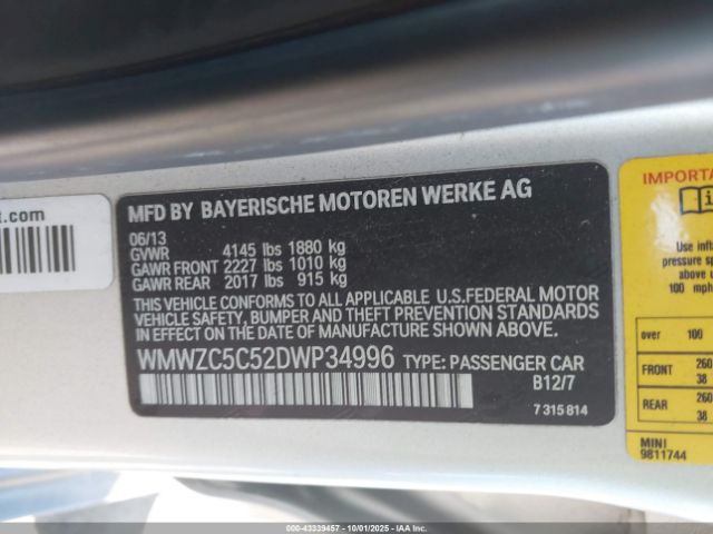 2013 MINI COUNTRYMAN WMWZC5C52DWP34996 Photo 8