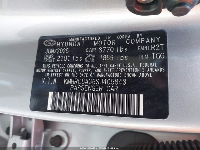Hyundai mpi gamma ii 2025 KMHRC8A36SU405843 Image 9