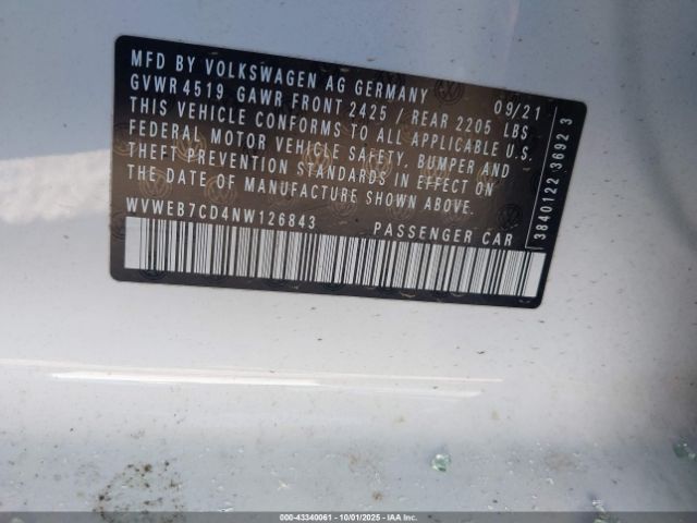 2022 VOLKSWAGEN GOLF R WVWEB7CD4NW126843 Photo 8