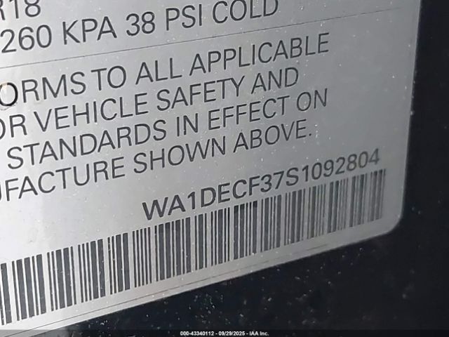 2025 AUDI Q3 WA1DECF37S1092804 Photo 8