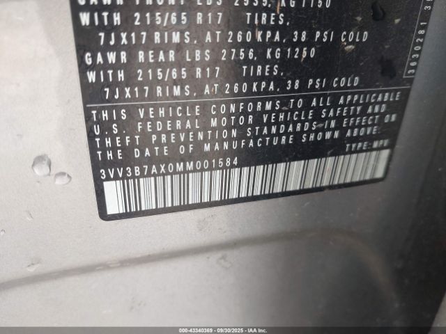 2021 VOLKSWAGEN TIGUAN 3VV3B7AX0MM001584 Photo 8