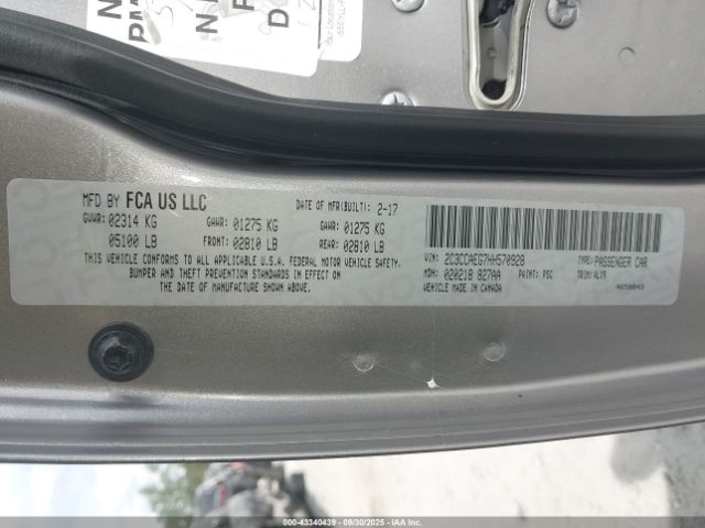 2017 CHRYSLER 300C 2C3CCAEG7HH570928 Photo 8