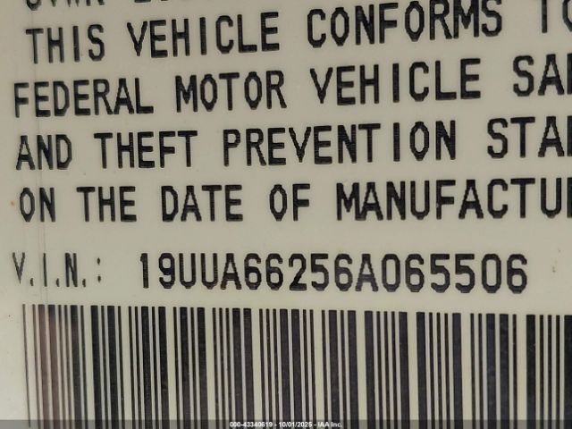 2006 ACURA TL 19UUA66256A065506 Photo 8