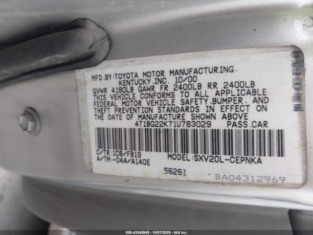 43340949 :رقم المزاد ، 2T1BU40E59C111548 vin ، 2009 Toyota Corolla مزاد بيع
