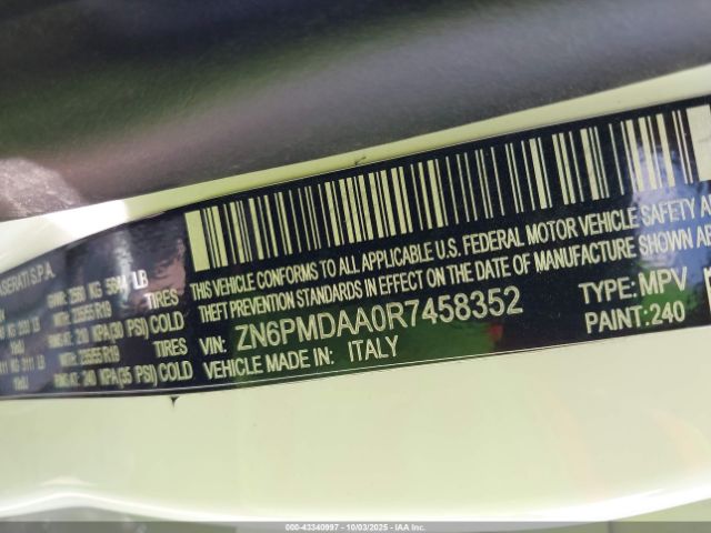 2024 MASERATI GRECALE ZN6PMDAA0R7458352 Photo 8